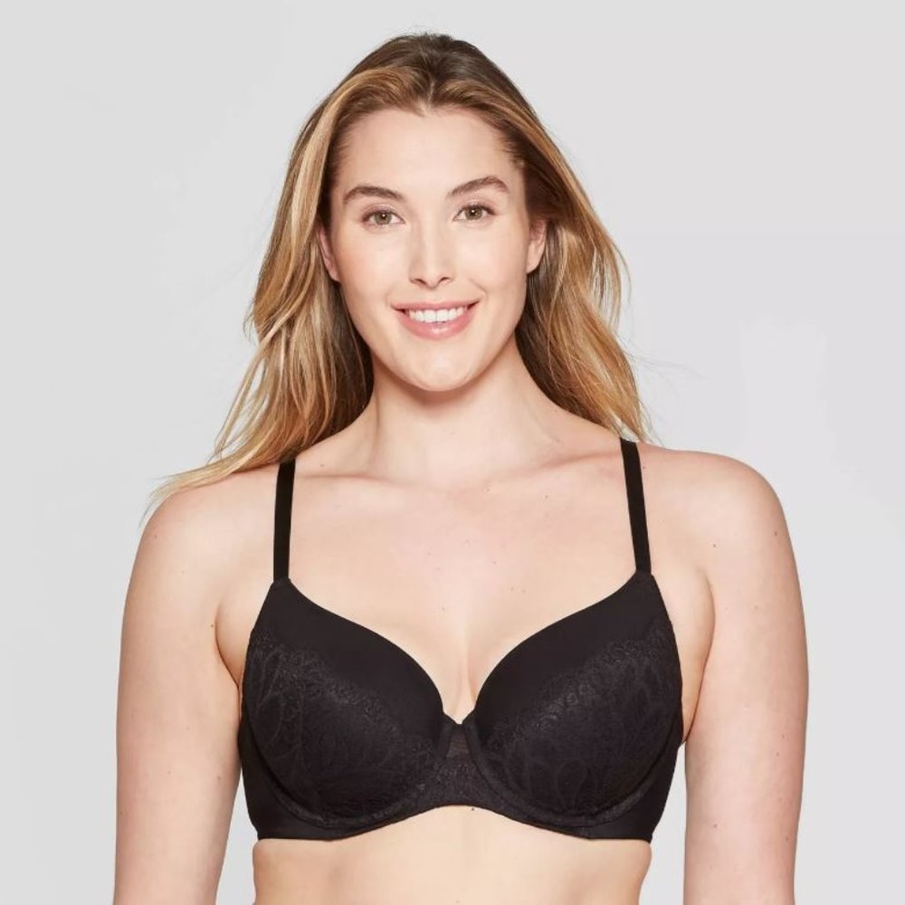 Icon Full Coverage Lightly Lined Bra with Lace